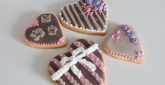 Ароматное печенье Валентинки