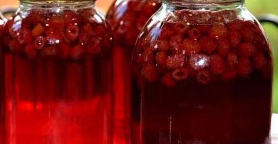 Малиновый компот на зиму