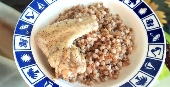 Гречка с курицей в духовке