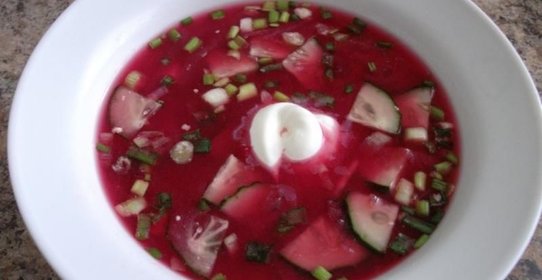 Борщ холодный свекольный