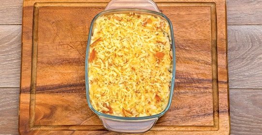 Мусака с говядиной и сулугуни