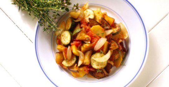 Рататуй с тыквой и орегано