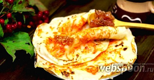 Блины с морковным припёком