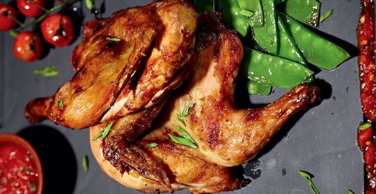 Цыпленок Abbey Road с овощами