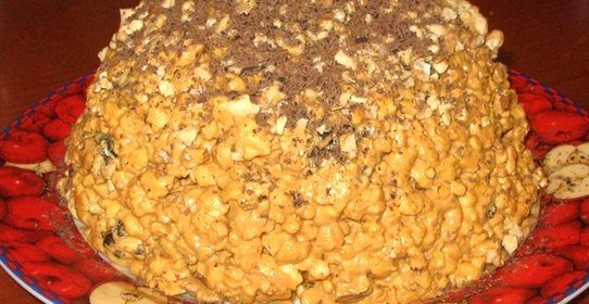 Торт «Муравейник» с грецкими орехами