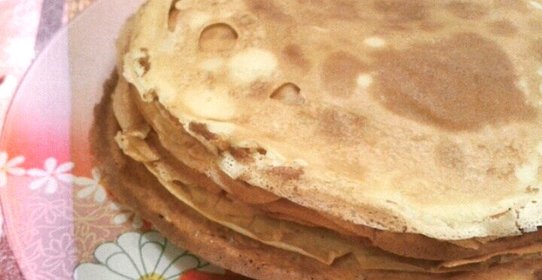 Простые тонкие блины