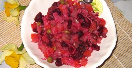 Винегрет с вешенками