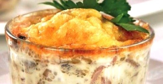 Грибное рагу со сливками