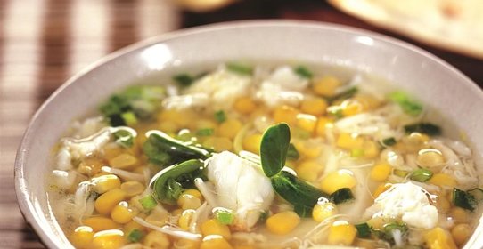 Кукурузная похлебка с крабовым мясом