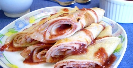 Блинчики с джемом