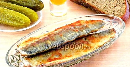 Сельдь, жаренная в панировочных сухарях, по-белорусски