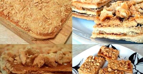 Пирожное с вареной сгущенкой