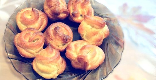 Профитроли с грибами