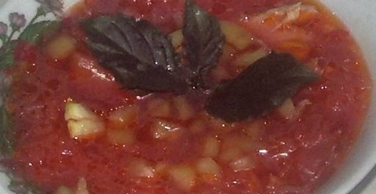 Борщ с болгарским перцем
