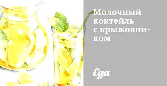 Молочный коктейль с крыжовником