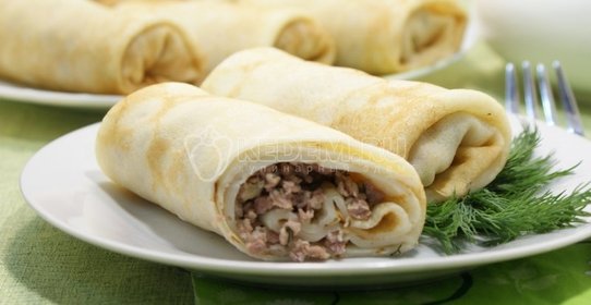 Блины с мясом