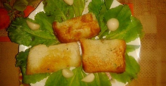 Гренки с чесноком
