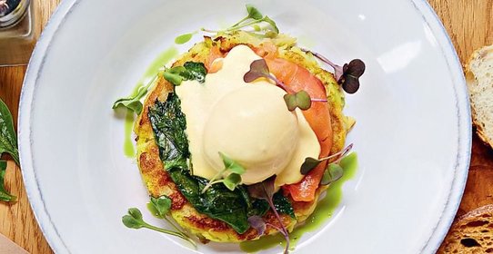 Яйца «Бенедикт» с картофелем рёсти