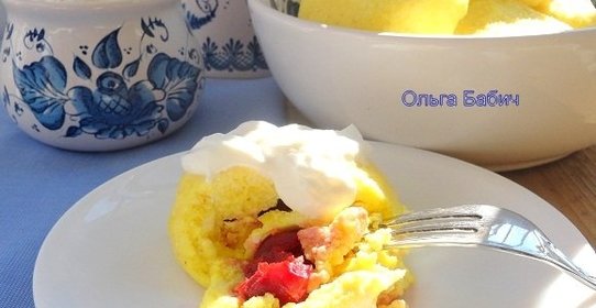 Паровые пирожки с вишней