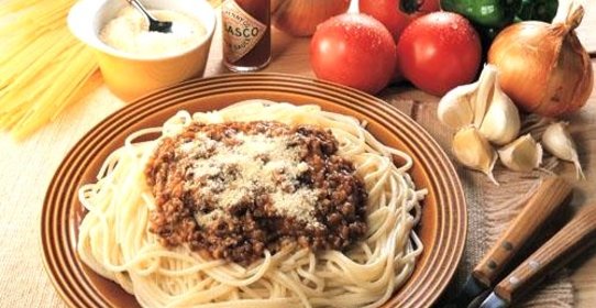 Спагетти с фаршем