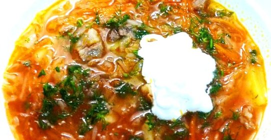 Борщ из баранины