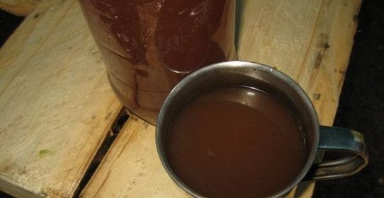 Компот из сухофруктов и свежих яблок