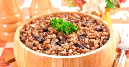 Гречневая каша с грибами