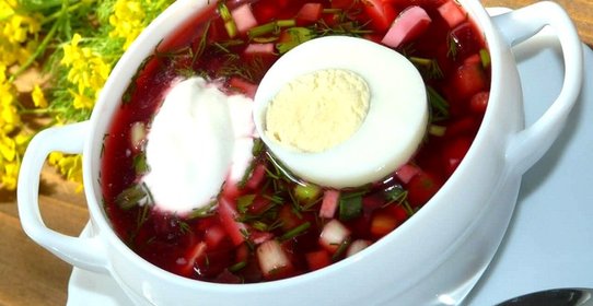 Борщ из маринованной свеклы