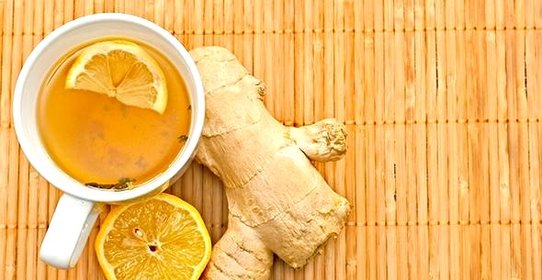 Имбирный чай с лимоном