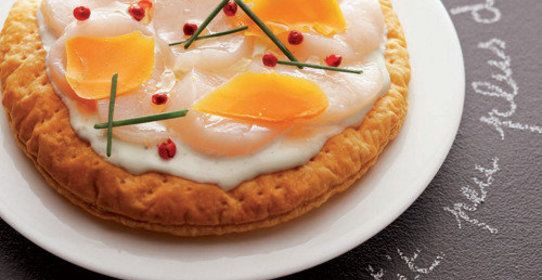 Пирог с морскими гребешками