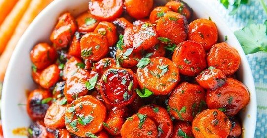 Карамелизованная морковь с чили