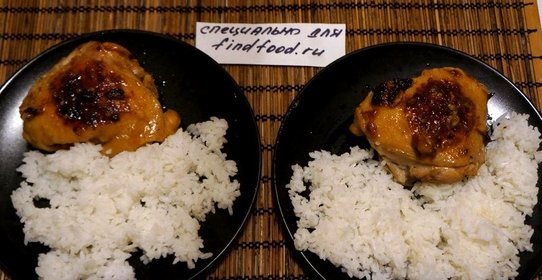 Жареная курица с чесноком