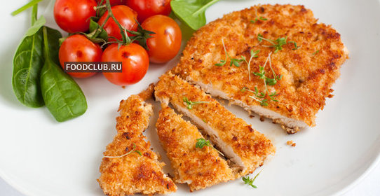 Куриное филе в сухарях панко