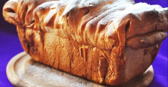 Сладкая булка-веер с начинкой