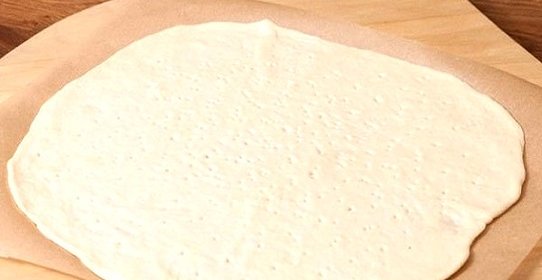 Бездрожжевое тесто на кефире для пиццы