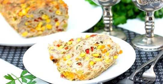 «Разноцветный» мясной хлебец