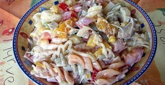 Немецкий макаронный салат