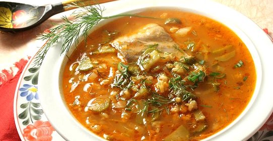 Рассольник с рисом