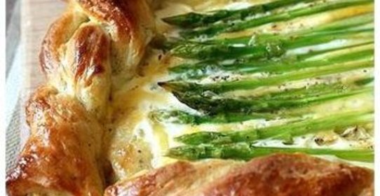 Пирог со спаржей