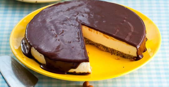 Чизкейк из черного хлеба