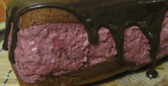 Кофейно-ягодный бисквит