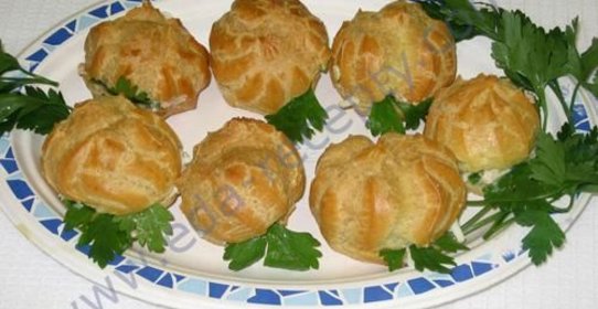 Профитроли с несладкой начинкой