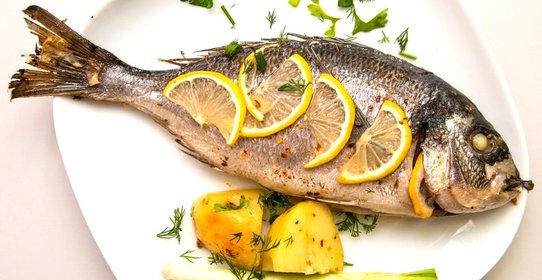 Дорада с лимоном