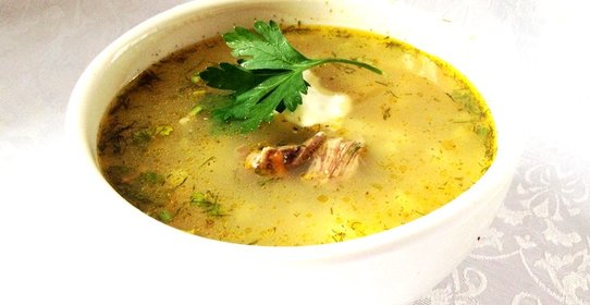 Рассольник с говядиной