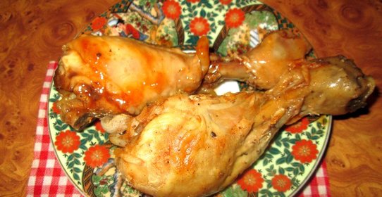 Куриные ножки в соево-медовом соусе