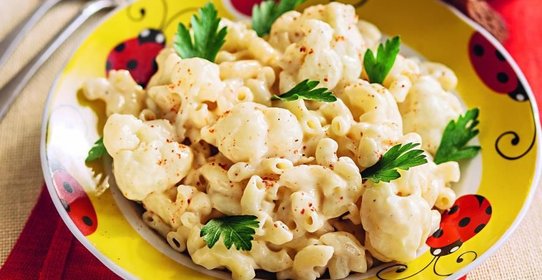 Макароны с цветной капустой в стиле mac&cheese