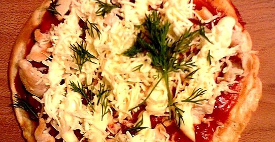 Быстрая пицца на сковороде