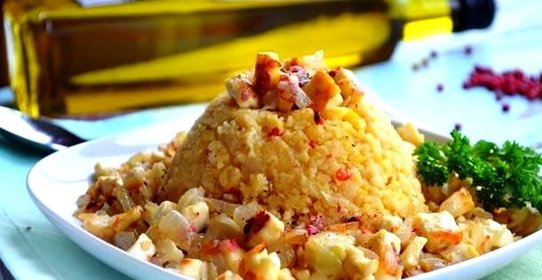 Гороховая каша с луком