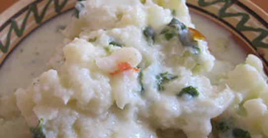 Цветная капуста в йогуртовой заправке