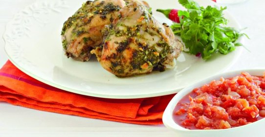 Запеченные куриные ножки с аджикой